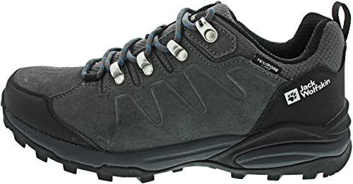 Jack Wolfskin Herren Refugio Texapore Low M Walking-Schuhe, Grey / Black, 43 EU – Ansicht 1