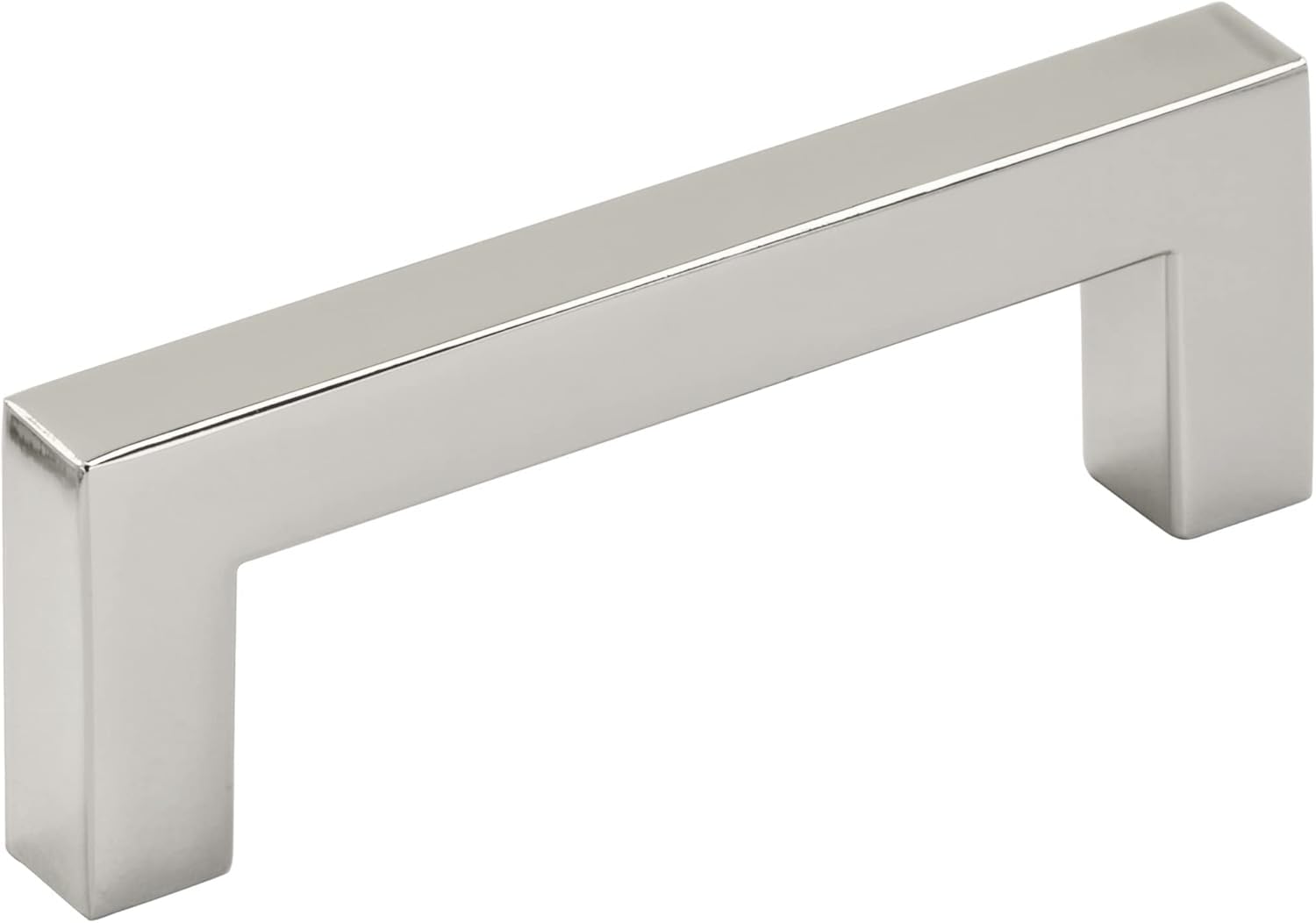 Amerock | Cabinet Pull | Polished Nickel | 3 inch (76 mm) Center to Center | Monument | 1 Pack | Drawer Pull | Drawer Handle | Cabinet Hardware