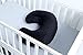 DONOMILO Nursing Pillow and Positioner Breastfeeding and Bottle Feeding, Propping Baby, Tummy Time, Sitting Support for Baby Boy and Baby Girl, with Removable Dots Cover (Black)
