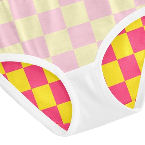 Red Yellow Buffalo Checkered Toddler Girls's Underwear 2T 5