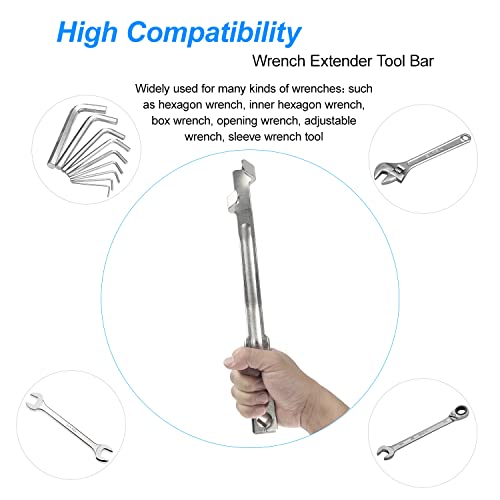 Yuanyuu Wrench Extender Tool Bar, 14 In Wrench Extender, Stainless Steel Torque Wrenche Tools For Mechanics, Labor-Saving And Convenient Wrench Extender (1) #TOP5