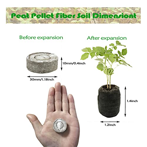 255 Pcs 30Mm Peat Pellets Seed Starter Soil,Compressed Seed Starting Soil For Seed Starting Of Plants, Fruits, Vegetables, Flowers, Easy Planting And Transplanting For Efficiency (255) #TOP2