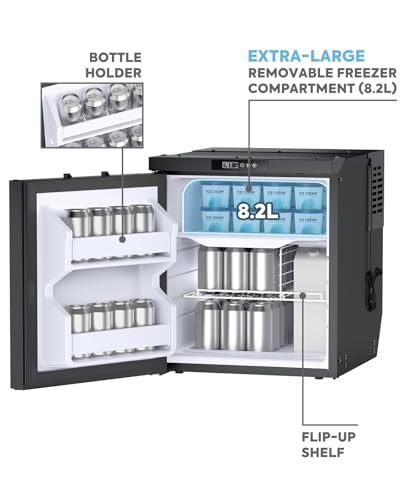 Image of ICECO BF65 12 Volt Refrigerator, RV Refrigerator with Secop Compressor, 66 Quart(2.2cu.ft) Car Fridge Freezer, APP Control, 12 /24V DC Compressor Refrigerator, Electric Cooler for Truck, RV, Yacht