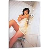 水野美紀下着セクシー写真ポスター壁飾り ウォールアート キャンバス 印刷 画像 ポスター 壁の絵 壁掛け 壁飾り 誕生日ギフト ホーム装飾12x18inch(30x45cm)