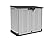 Keter Store It Out Nova Outdoor Garden Furniture Storage Shed Light Grey with Dark Grey Lid | Fade Free | All Weather Resistant | Safe and Secure | Zero Maintenance | 5 Year Warranty