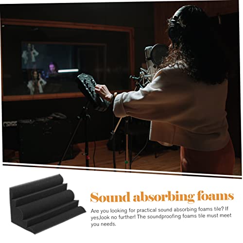 Toyvian 8pcs Paneles Absorbentes de Sonido Aislante de Baja Frecuencia para Teatros en Casa y Estudios Tratamiento Acústico Material de Alta Densidad miniatura 5