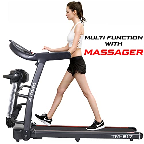 Image of Kobo 2HP DC Motorised Treadmill for Home Use with Bluetooth APP Multi Function Massager