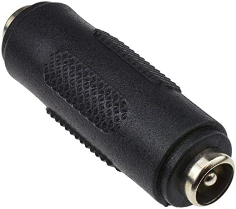 DC Female to Female Coupler, 2.1mm X 5.5mm Connector, Power Cable Extension Adapter, Male to Female Jack Converter, Barrel, Wire Extender, Joiner, Plug Adaptor for CCTV IP Camera, DVR, LED Light Strip
