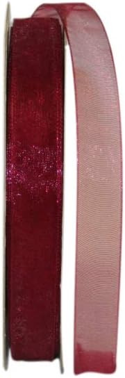 Reliant Ribbon Chiffon Mono Sheer Ribbon, 7/8 Inch X 100 Yards, Kiwi