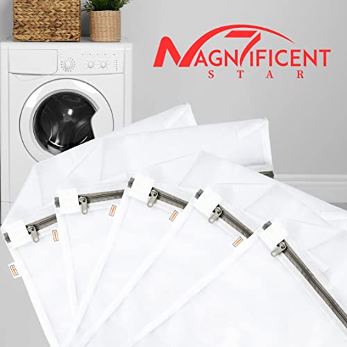 Magnificent 5 Set Mesh Laundry Bags for Washing Machine- Reusable Laundry Bags with Zips- Delicates Laundry Bag for Baby Clothes Toys Underwear Blouse Bra Lingerie Hosiery Travel Storage Organization - Image 7