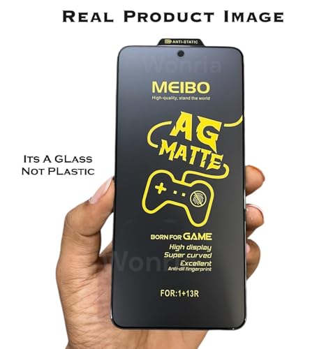 Image of WonRia Pack 1- Matte Screen Guard Protector for Honor X7C 5G Matte Tempered Glass Edge to Edge [Anti-FingerPrint | Anti-Glare | Shinning Border] - (Made of Glass)
