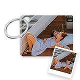 P Pevita Llavero Personalizado con Foto. Llavero de Metacrilato Personalizado 360° con Foto Impresa por las Dos Caras. Crea Regalos Personalizados Originales (40x60mm).