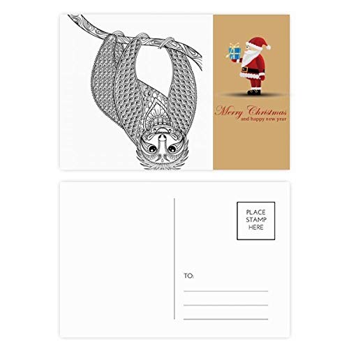 Cartes postales de Père Noël tendres avec animaux pour réchauffer les cœurs en hiver