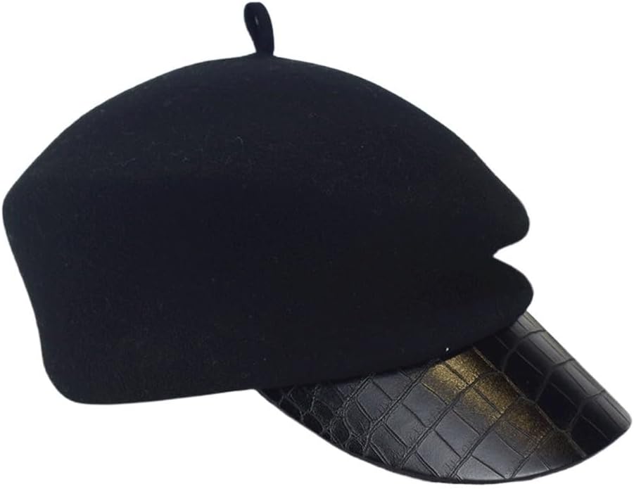 Autumn and Winter Hat Equestrian Hat Women's Beret Warm Felt Hat