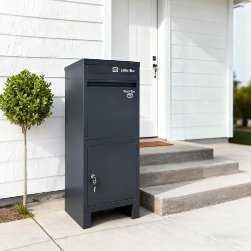 VEEHAUS Paketbriefkasten für Draußen – Rostfrei & Wetterfest...