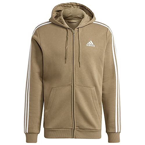 Sweat à capuche homme Adidas noir avec poche kangourou et molleton chaud
