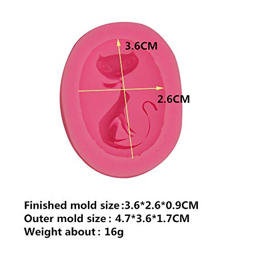 3Pcs/Set Silicone Girl & Bird, Flower, Cat Resin Epoxy Oval Ellipse Molds Crystal Beading Women Jewelry Diy Necklace Pendant Casting Mold Hand Craft Resin Molds Cake Fondant Molds (Random Color) #TOP3