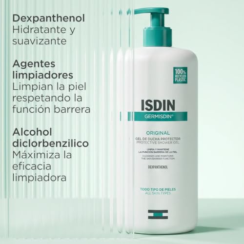 Miniatura 8 de Isdin Germisdin Original Gel De Baño Para Una Limpieza Diaria Que Ayuda A Proteger La Piel Y Respeta La Función Barrera. Pack De 2 Unidades De 1.000 Ml