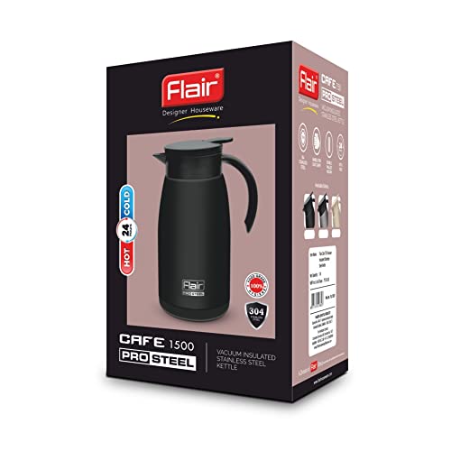 Image of Flair Cafe Vacuum Insulated Steel Kettle 1500 ML (Gold)