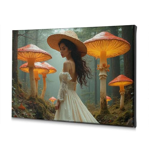 Toile décorative salon forêt mystique pour une ambiance poétique unique