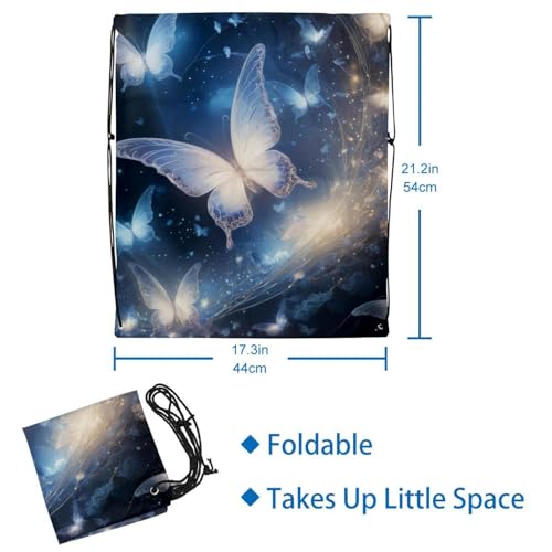 Sac à dos pliable et étanche avec cordon lot de 2 pour protéger vos affaires - 3