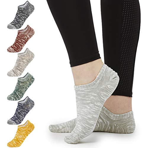 CityComfort Calcetines Mujer, Pack de 7 Calcetines Tobilleros Mujer, Calcetines Cortos de Algodón Suave, Calcetines Invisibles Pinkies Mujer, Regalos Para Mujer Adolescentes Talla 37-40 (Un tono)