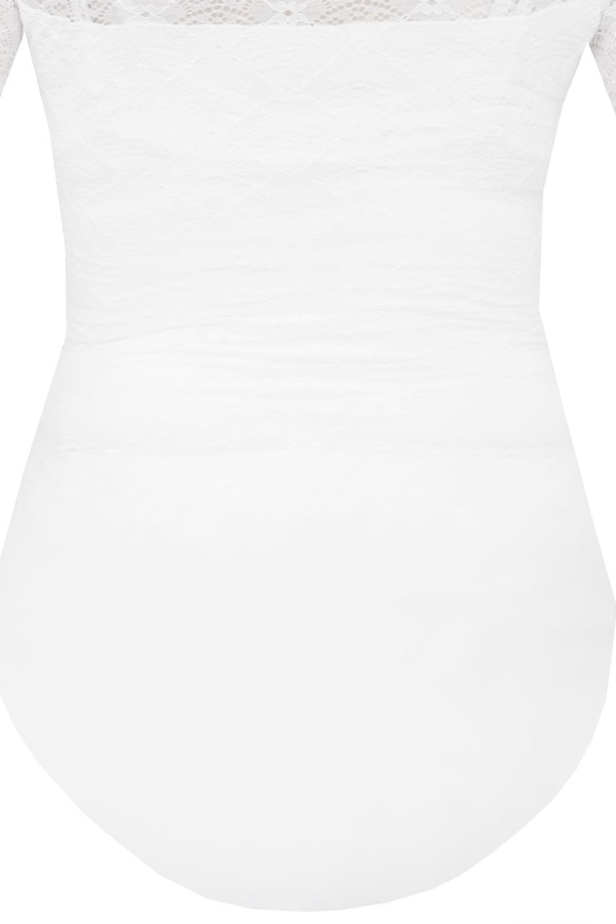 MarJo Damen Dirndlbody Hallerndorf Halbarm in Offwhite – Eleganter Body mit Stehkragen, tropfenförmigem Ausschnitt & perlenartiger Knopfschließe – Ideal für Trachten, Oktoberfest & festliche Anlässe