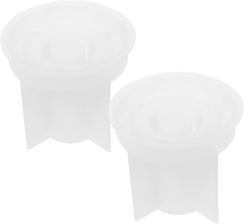 Amosfun 2 moldes de silicona para candelabros de resina epoxi para candelabros de cristal de resina epoxi moldes de silicona para candelabros para