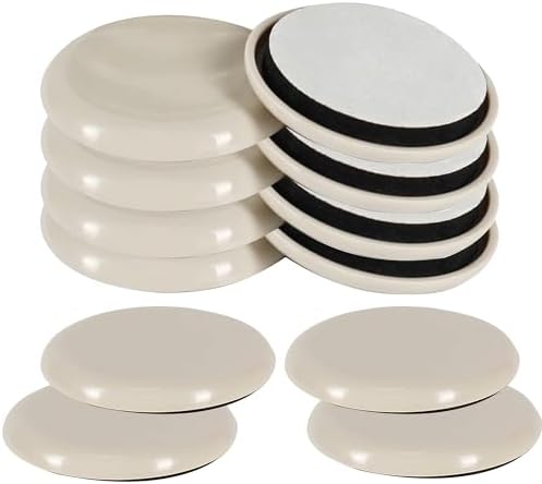 Navani Furniture Sliders for Heavy Items - Washing Machine Sliders - Furniture Sliders for Carpet - Smoothly Glide Furniture Anywhere - 12pcs