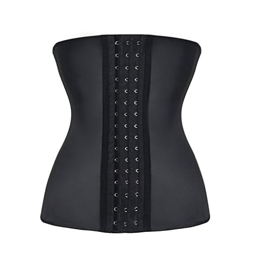 Everbellus Fajas Reductoras Entrenamiento de Cintura Corset para Mujer (Negro, S/Tamaño de la Cintura 62-66CM)