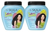 SKALA Mais Cachos for hair type 3ABC - 2 IN 1 Conditioning Treatment Cream & Cream To Comb 70.4oz, BLUE