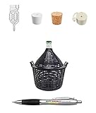 Gummistopfen Beste Angebote Weinballon 15L mit Korb +Gärröhrchen +Gummistopfen Glasballon Gäreimer Gärballon