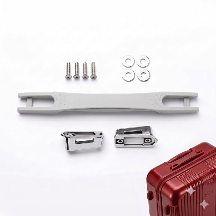 Repair Replacement Luggage Pull Handle for VIP Safari, American tourister, Skybag Suitcase Trolley Bag Suitcases Handle for Luggage Parts (Grey (New) 1 Pcs Handle)