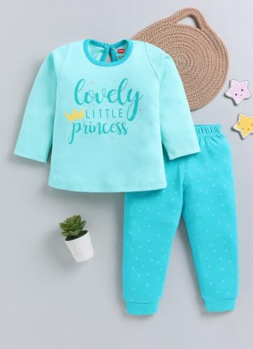 Image of LuvLap Baby Girls Regular Fit 100% Cotton Half Sleeves Girls Top CoSet Pack of 3