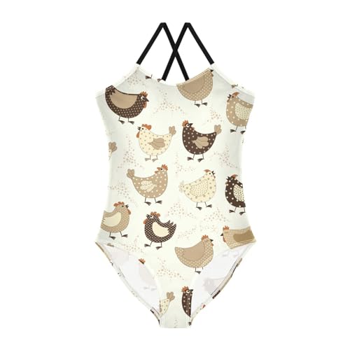 Image of Ollabaky Girls One Piece Swimsuit Bathing Suit Beachwear 3-10T