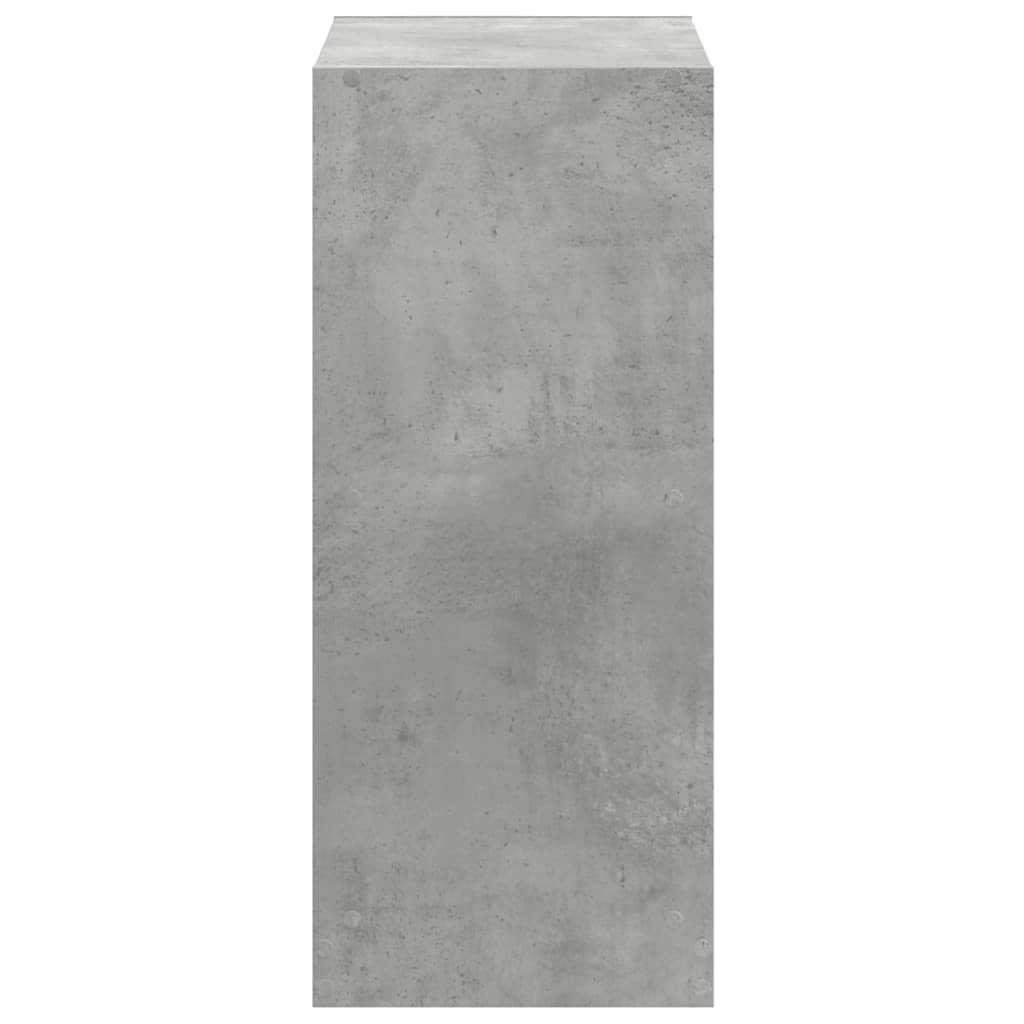 vidaXL Regał, szarość betonu, 68,5x32x75 cm, materiał drewnopochodny, regał na książki, regał biurowy, biblioteczka z przegródkami, biblioteczka