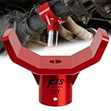 Bottle Jack Adapter for 12t Jack - Safe Steel Lifting Saddle for 3 Inch and 4 Inch Round & Square Axle Tube, Fits 1.65 Inch or Smaller Diameter Accessories (Red)