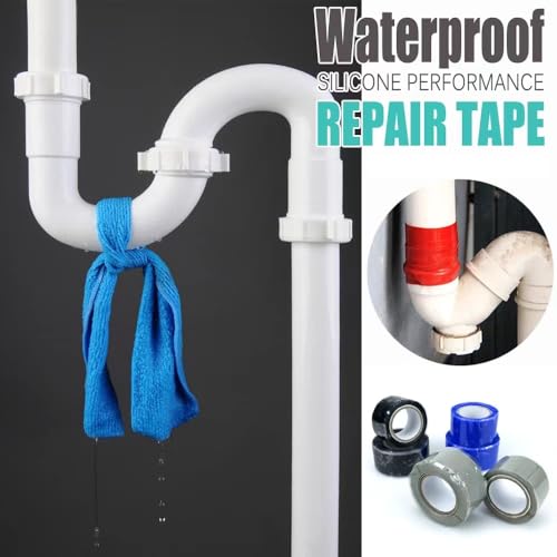 Image of Self-Fusing Silicone Tape Insulation Tape for Leaks Silicone Tape,Plumbing Electrical Hose Repair Tape,for Wraping Electrical Wires,Tool Fixation,Dumbbells,More DIY Repairs 1inx10'x 20mil