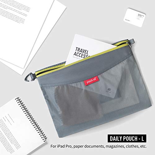 Pack All PA-12131-3 Water-Resistant Material Zipper Pouch, Mesh Zipper Bags thumb #1