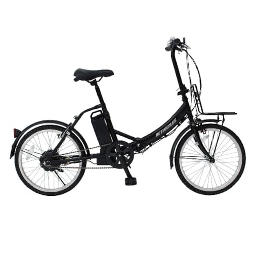 【 防犯登録付き!即乗りOK 】 ノーパンク電動アシスト折りたたみ自転車 MG-AP20EBN 20インチ電動自転車 ACTIVEPLUS アクティブプラス 折り畳み電動自転車 パンクレス 電動アシスト MIMUGO ミムゴ 通勤 通学 街乗り