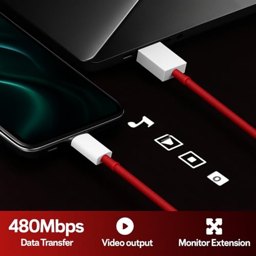 Image of Oneplus 80W Supervooc Charging Charger with 1M Type C Cable Support Dash /Superdart /Wrap /Vooc for Oneplus 15 /15r /13s /13 /13R /12 /12R /11 /11R /Nord 6 /5 /Ce5 /Realme /iQOO | Fast Charge Adapter 80Watt, White