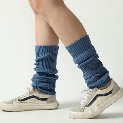 Image of Nanxson Knit Ribbed LegWarmer Women Knit Calf Accessories Leg Sleeves | Solid Neon Boot Socks,Y2K 80s Women's Lolita LegWarmer,Sports Party Yoga Dance Accessories,Winter Ankle Heap Kawaii Sock