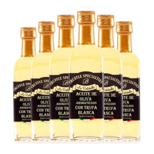 Aceite de Oliva Belfood Trufa Blanca La Rustichella Botellín Miniatura 5 cl (Caja de 6 Botellín Miniatura de 5 cl)