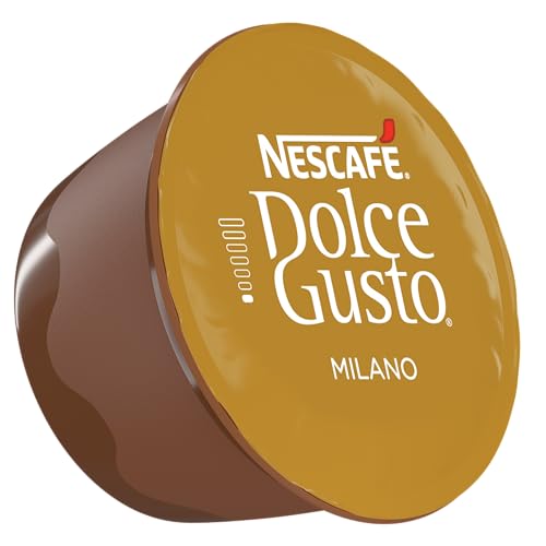 Image of NESCAFE Dolce Gusto - Espresso Milano Coffee Capsules (16 Servings) By COUGAR | Italian Inspired Espresso Coffee Pods | Intensity 7 Delicate Roast Coffee's Blend | Premium Coffee Capsules for Dolce Gusto Machines - (Imported-UK)
