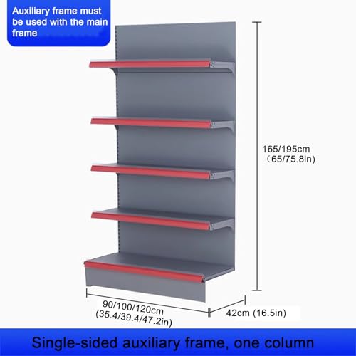 Estantería de pared con estantes combinados que ahorran espacio en comercios 4