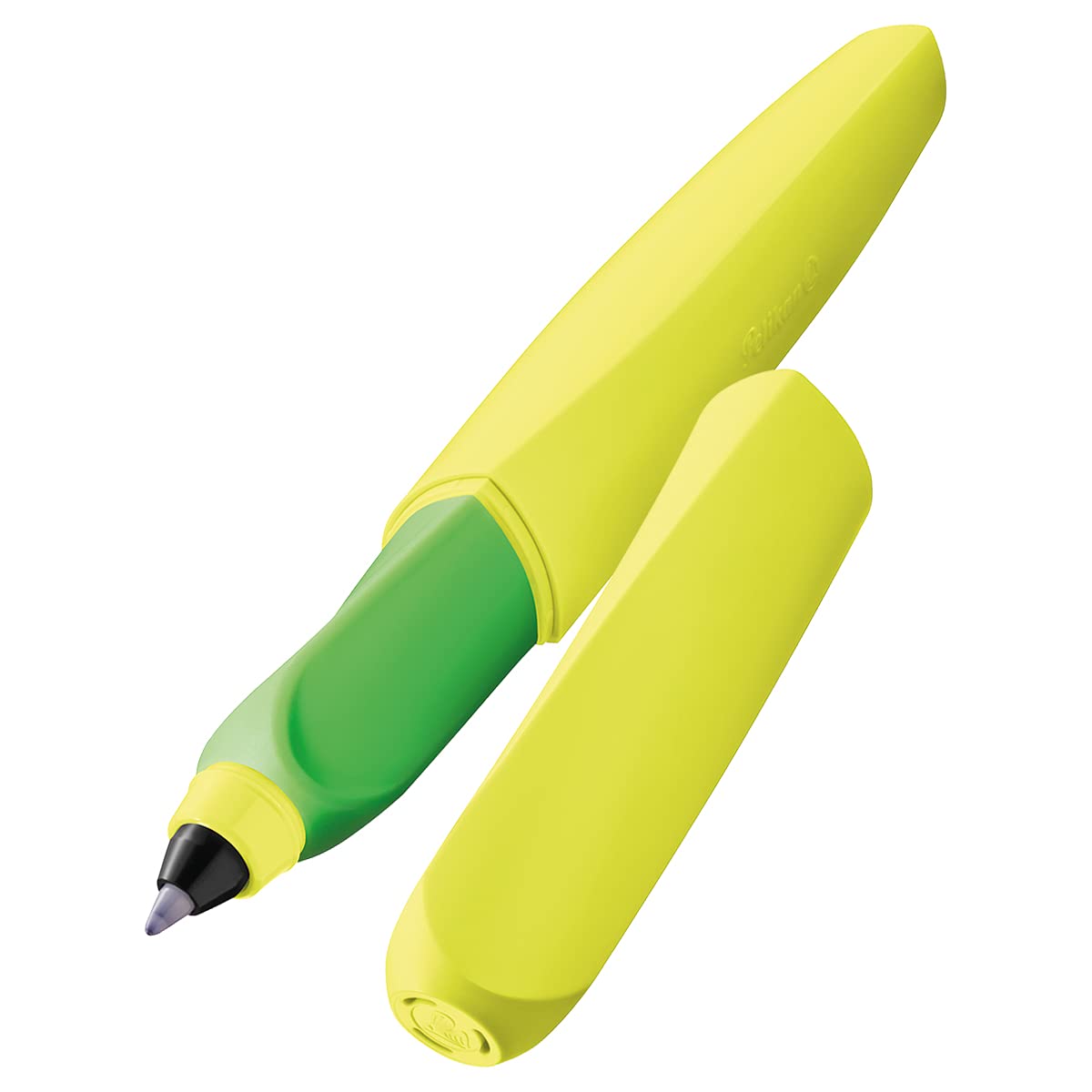 Pelikan Twist, Universal Fountain Pen for Right- and Left-Handed People Rollerball Pen. neon Yellow