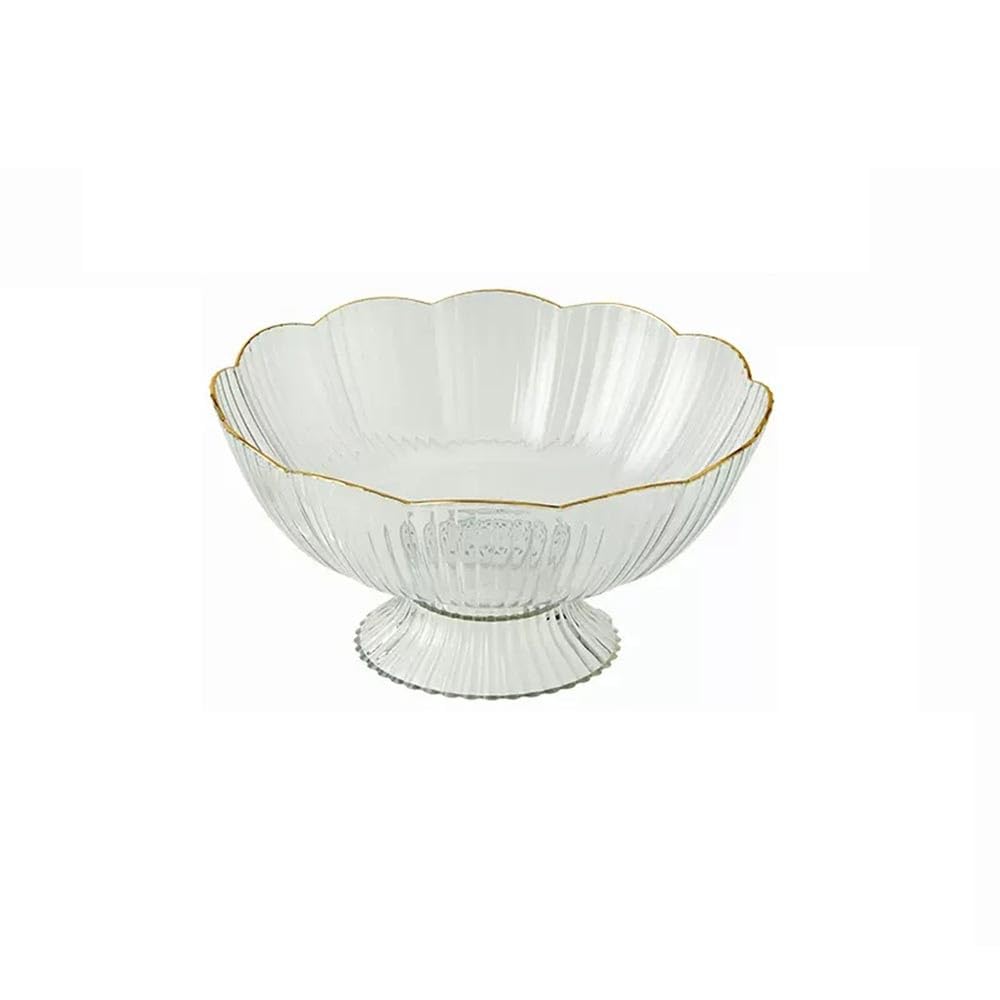 HPTHLY Fruit Plate Fruit Plate Fruit Bowl Tall Decorative Plate Home Snack Plate Snack Plate Candy Plate Fruit Plate Fruit Bowl (Transparent)