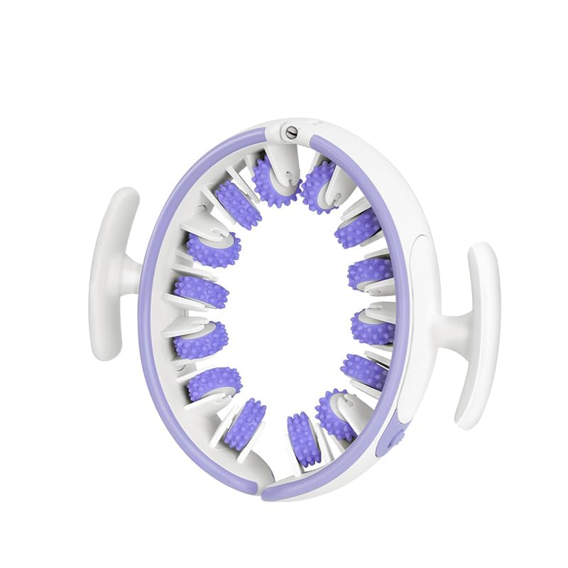 TERRIFI Cellulite Massager, Manual Circular Foam Roller, 360° Deep Tissue Massager for Legs, Thighs, Neck, Back, Detachable Fascia Muscle Roller Tool for Muscle Relaxation & Cellulite Relief