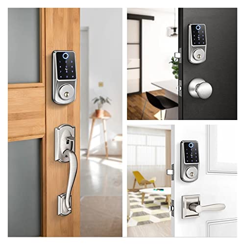 Serrure connectée Tuya et Ttlock à empreinte digitale et clavier numérique pour maison - 5