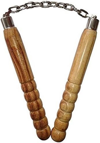 WINART Wooden Nanchaku Gymnastic Stick, Yellow, 10 Inch